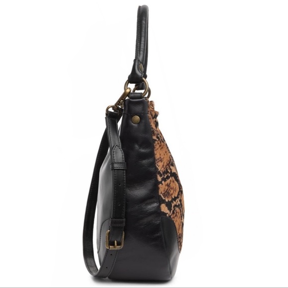 # Frye Black Leather Melissa Calf Hair Hobo / Shoulder / Crossbody Bag - Reemoly - Picture 2 of 16